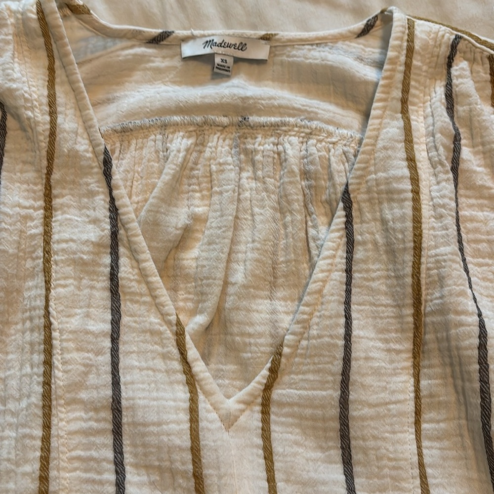 Madewell stripe shirt. Size XS - Picture 4 of 4